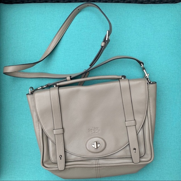 Coach Handbags - Coach Bleecker Messenger - Antique Nickel/Gray